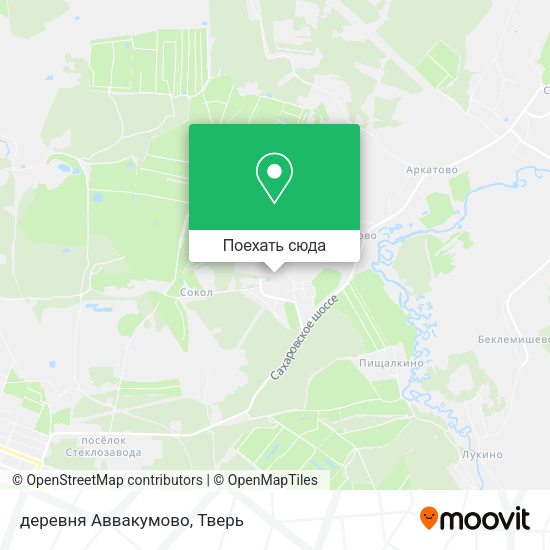 Карта деревня Аввакумово