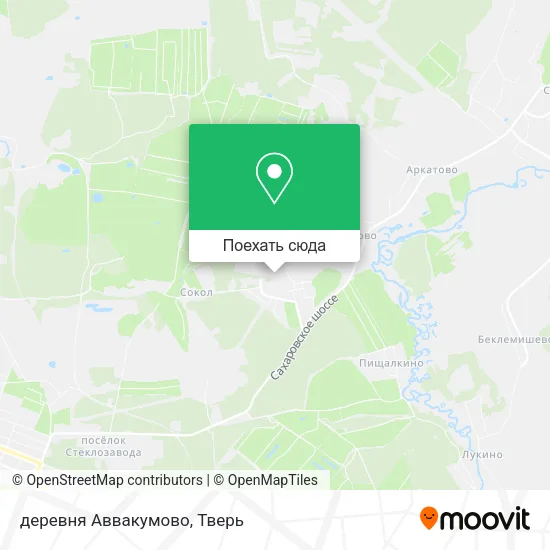 Карта деревня Аввакумово