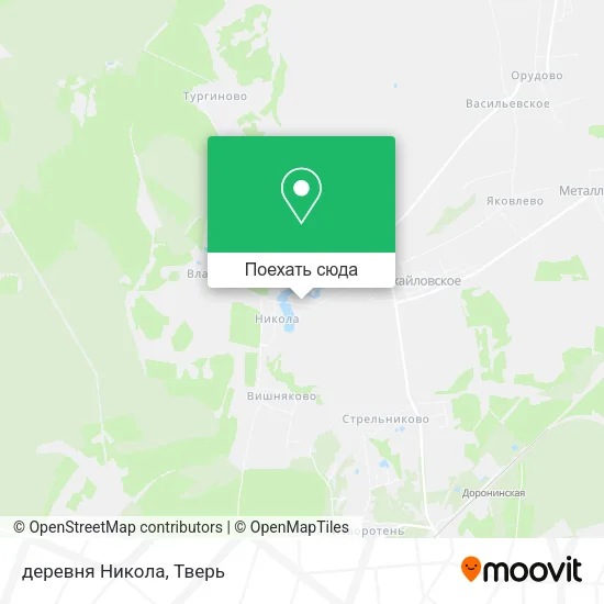 Карта деревня Никола