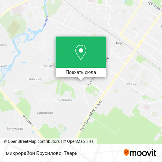Карта микрорайон Брусилово