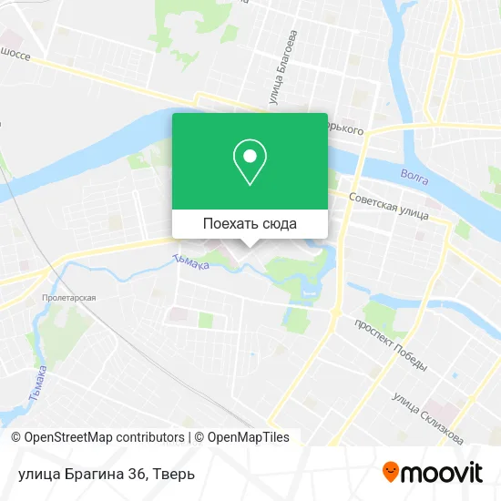 Карта улица Брагина 36