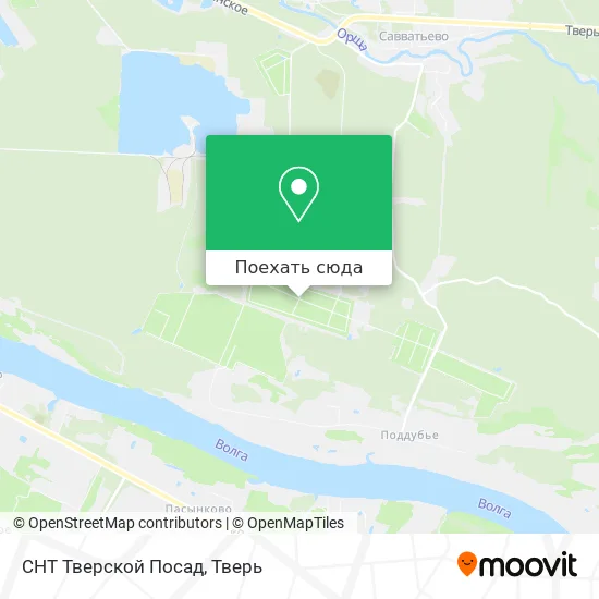 Карта СНТ Тверской Посад