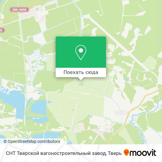 Карта СНТ Тверской вагоностроительный завод