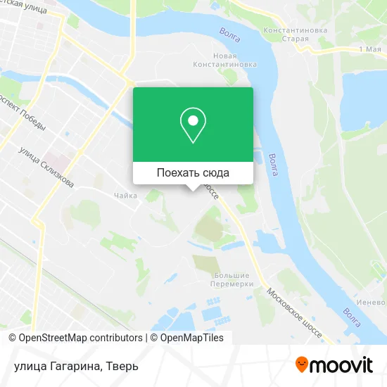 Карта улица Гагарина