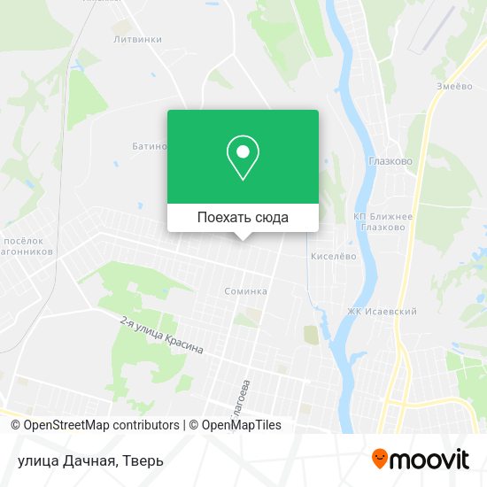 Карта улица Дачная