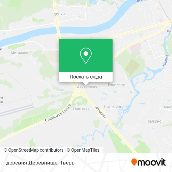 Карта деревня Деревнище