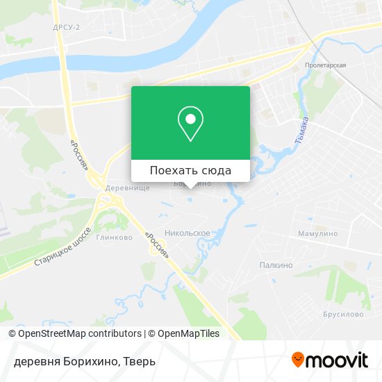Карта деревня Борихино