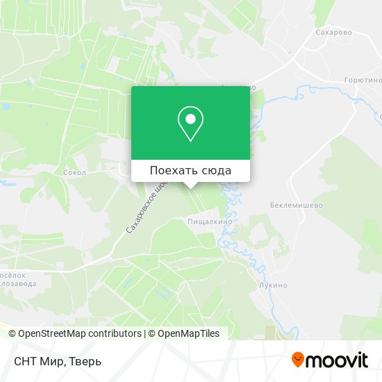 Карта СНТ Мир