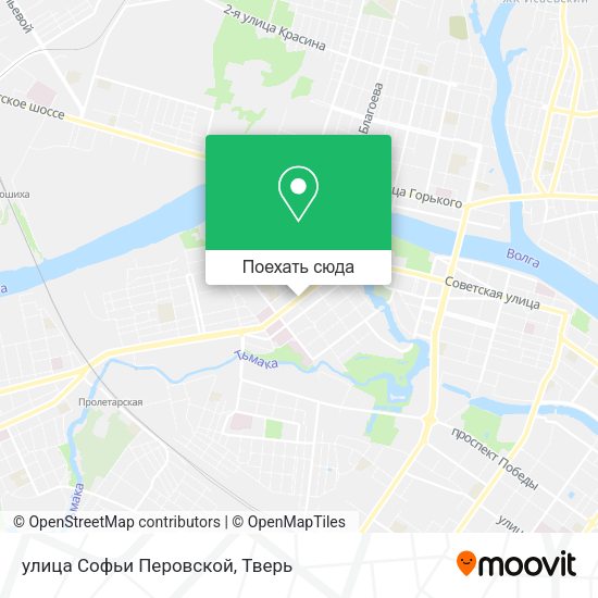 Карта улица Софьи Перовской