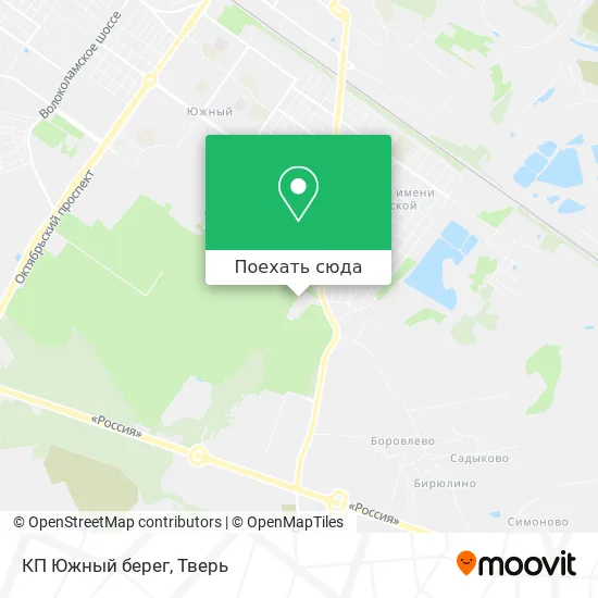 Карта КП Южный берег