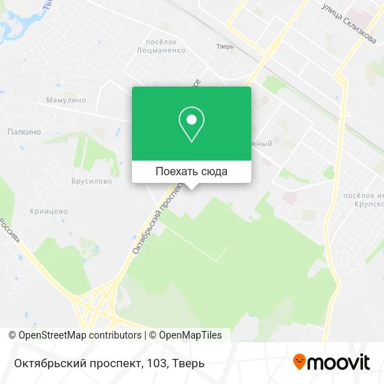 Карта Октябрьский проспект, 103