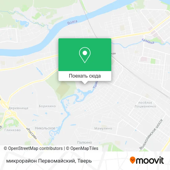 Карта микрорайон Первомайский