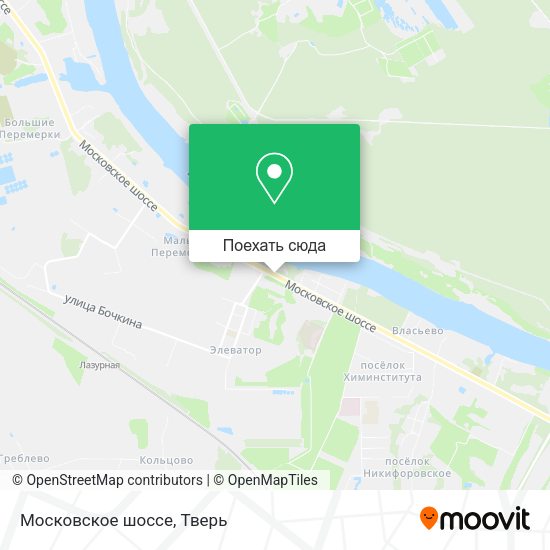 Карта Московское шоссе
