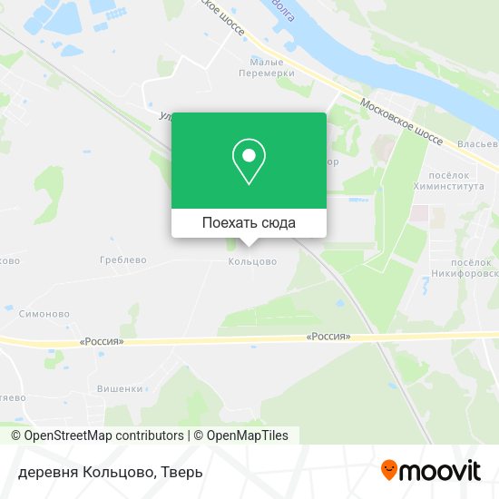 Карта деревня Кольцово
