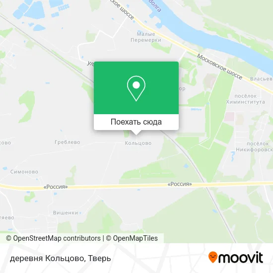 Карта деревня Кольцово