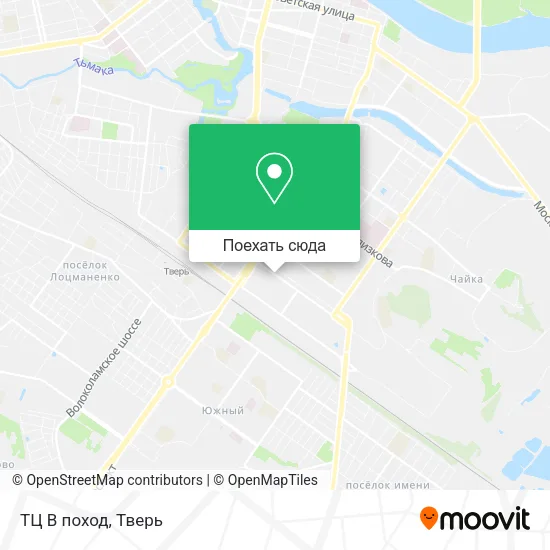 Карта ТЦ В поход