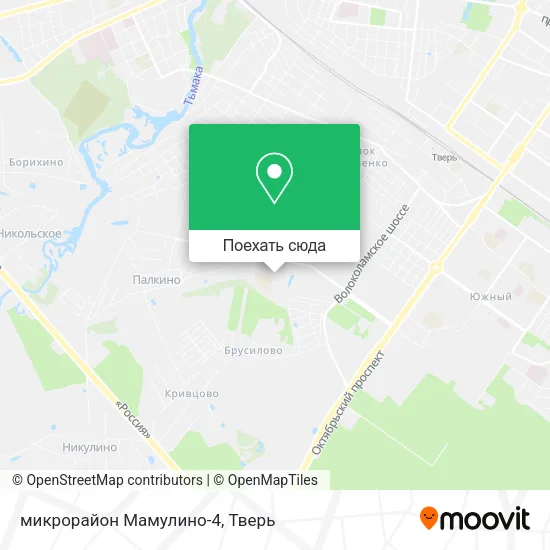 Карта микрорайон Мамулино-4
