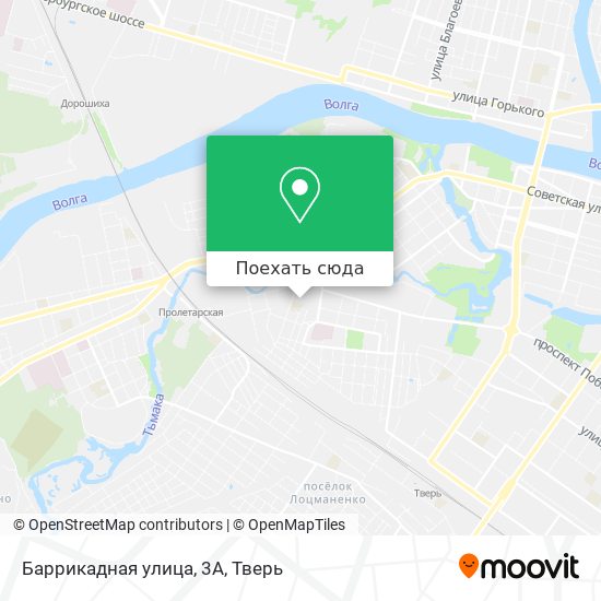 Карта Баррикадная улица, 3А