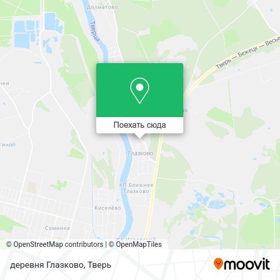 Карта деревня Глазково