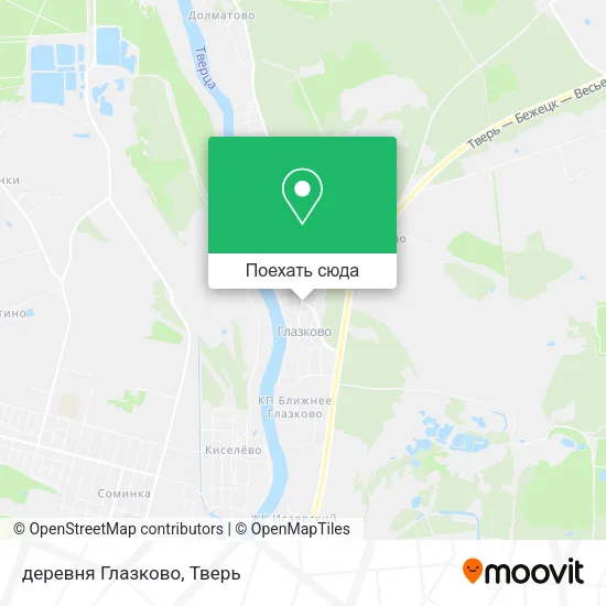 Карта деревня Глазково