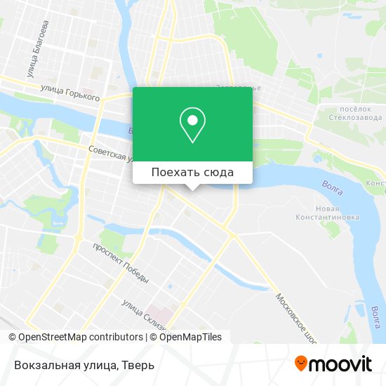 Карта Вокзальная улица