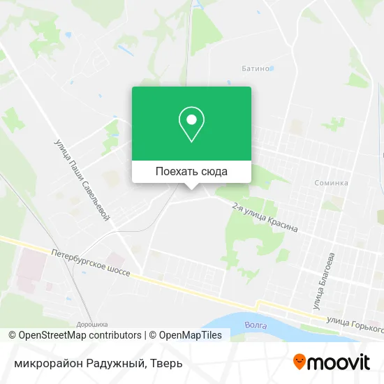 Карта микрорайон Радужный
