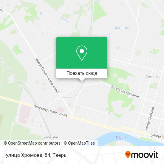 Карта улица Хромова, 84