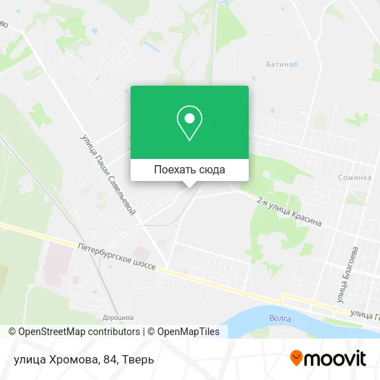 Карта улица Хромова, 84