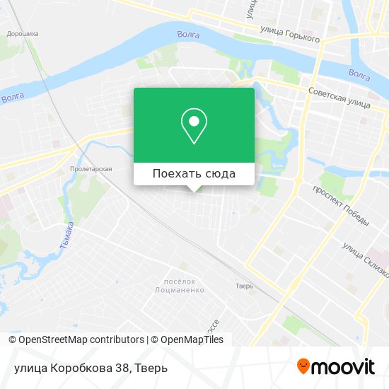 Карта улица Коробкова 38