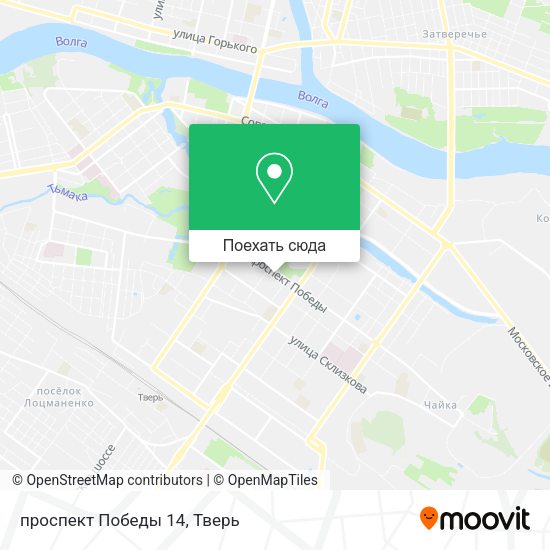 Карта проспект Победы 14