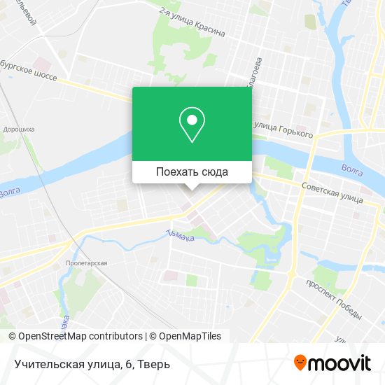 Карта Учительская улица, 6