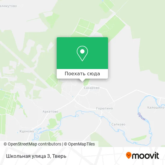 Карта Школьная улица 3