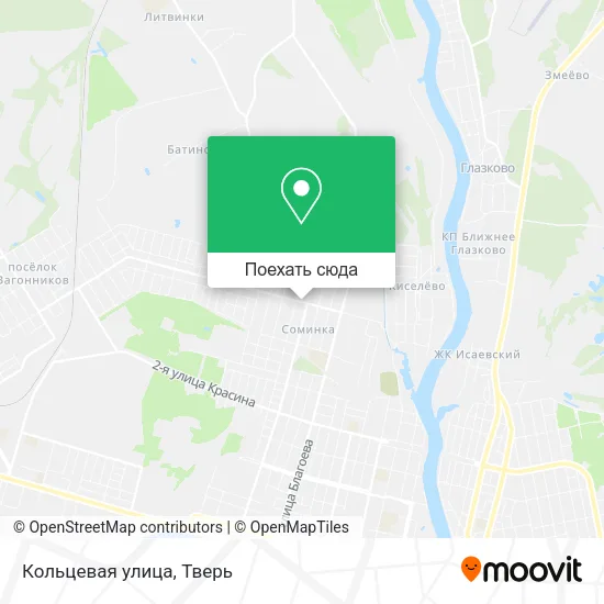 Карта Кольцевая улица