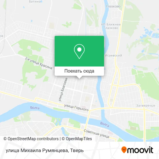 Карта улица Михаила Румянцева