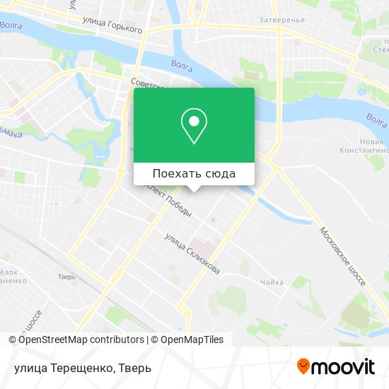 Карта улица Терещенко