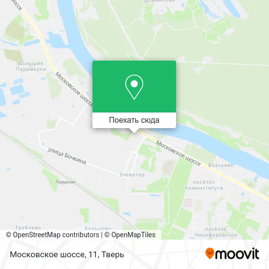 Карта Московское шоссе, 11