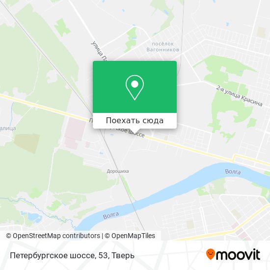 Карта Петербургское шоссе, 53