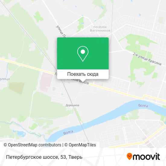 Карта Петербургское шоссе, 53
