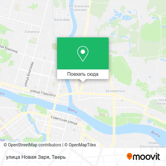 Карта улица Новая Заря