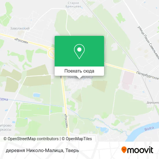 Карта деревня Николо-Малица