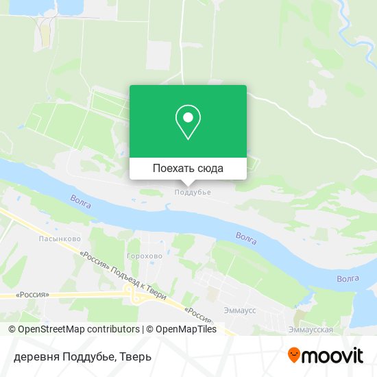 Карта деревня Поддубье