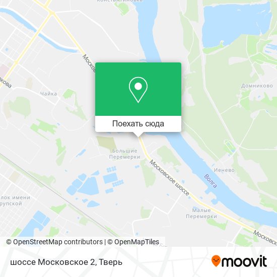 Карта шоссе Московское 2