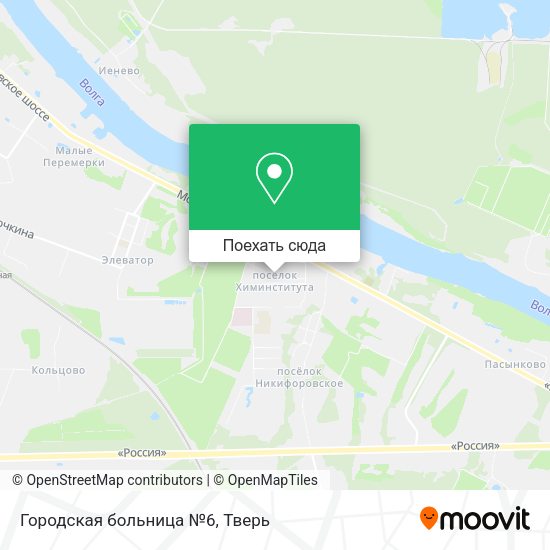 Карта Городская больница №6