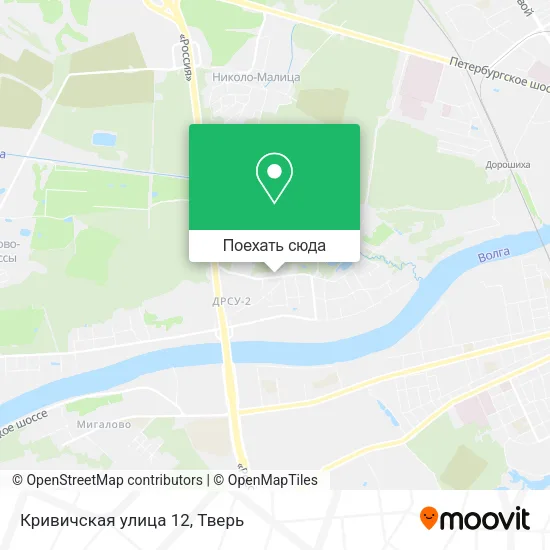 Карта Кривичская улица 12