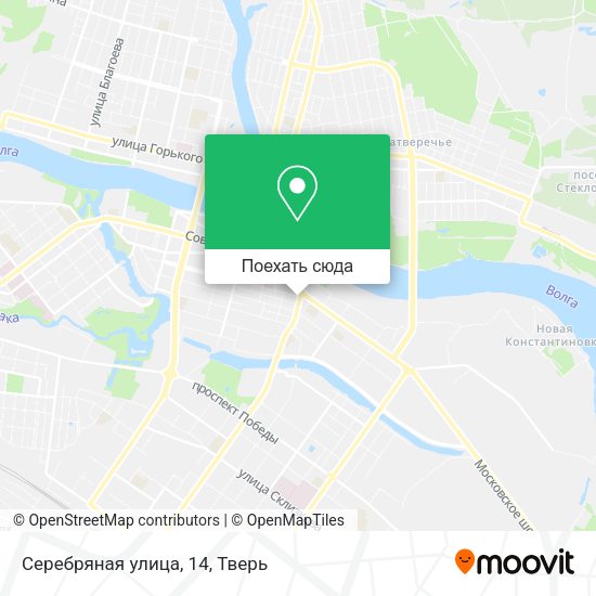 Карта Серебряная улица, 14