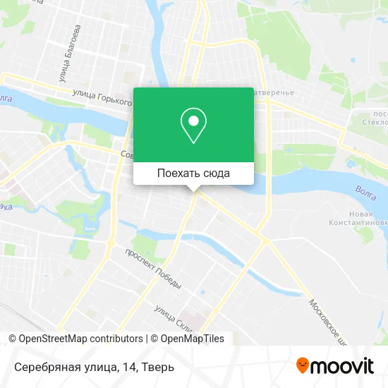 Карта Серебряная улица, 14