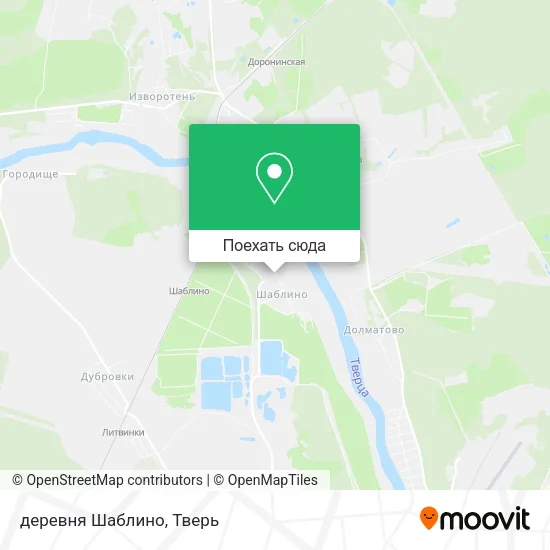 Карта деревня Шаблино