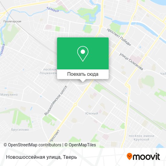 Карта Новошоссейная улица