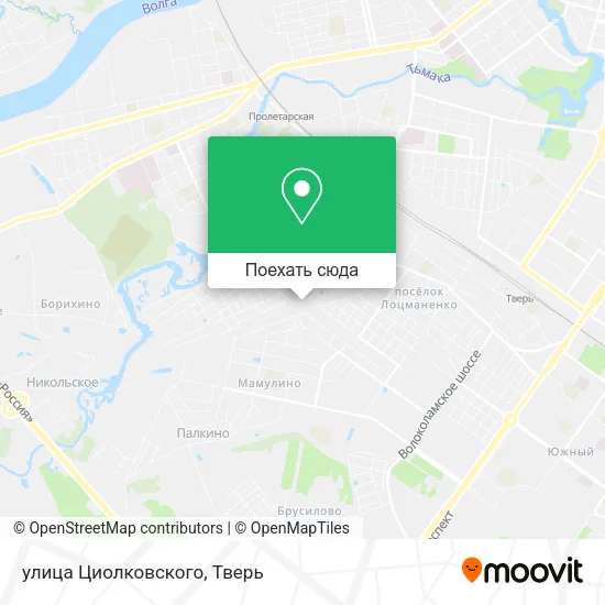 Карта улица Циолковского
