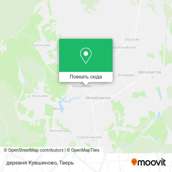 Карта деревня Кувшиново
